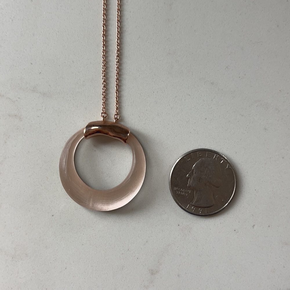 Alexis Bittar rose gold lucite necklace - Picture 5 of 6